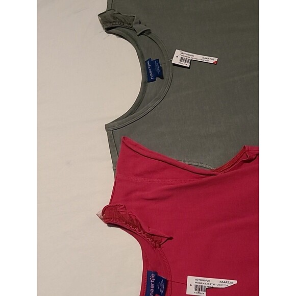 vintage Bundle Of 2 NAARTJIE Cotton Cap-Sleeve Skirt Dress boho 2  Lrg NWT 2 PCS - Picture 11 of 13